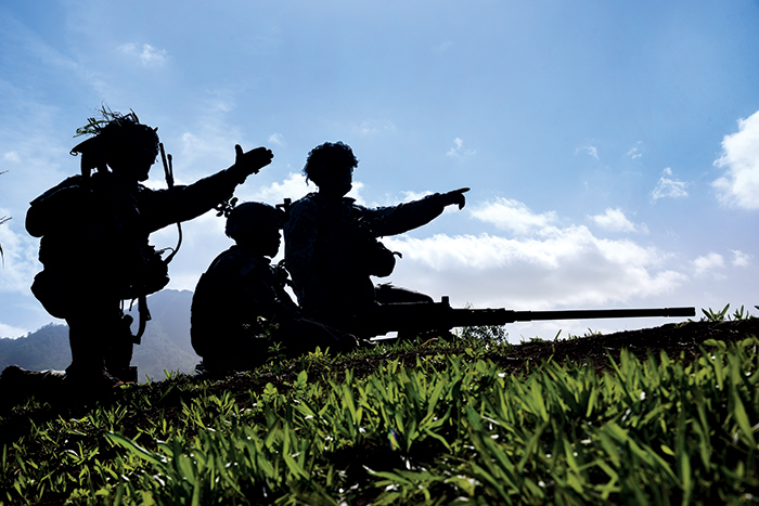 Soldiers-Silhouette-pointing