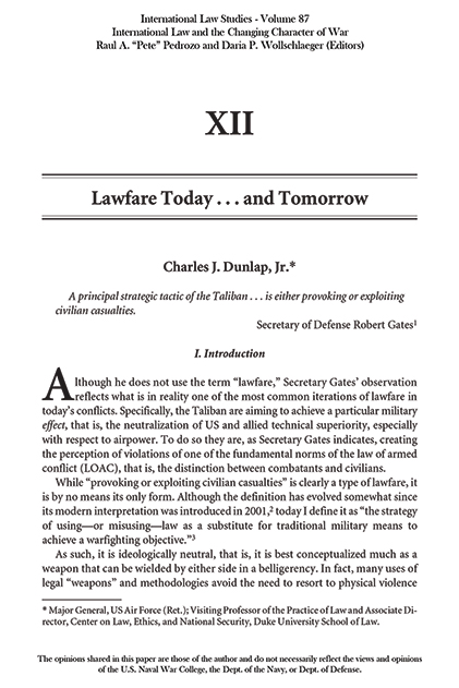 Lawfare-Today-and-Tomorrow