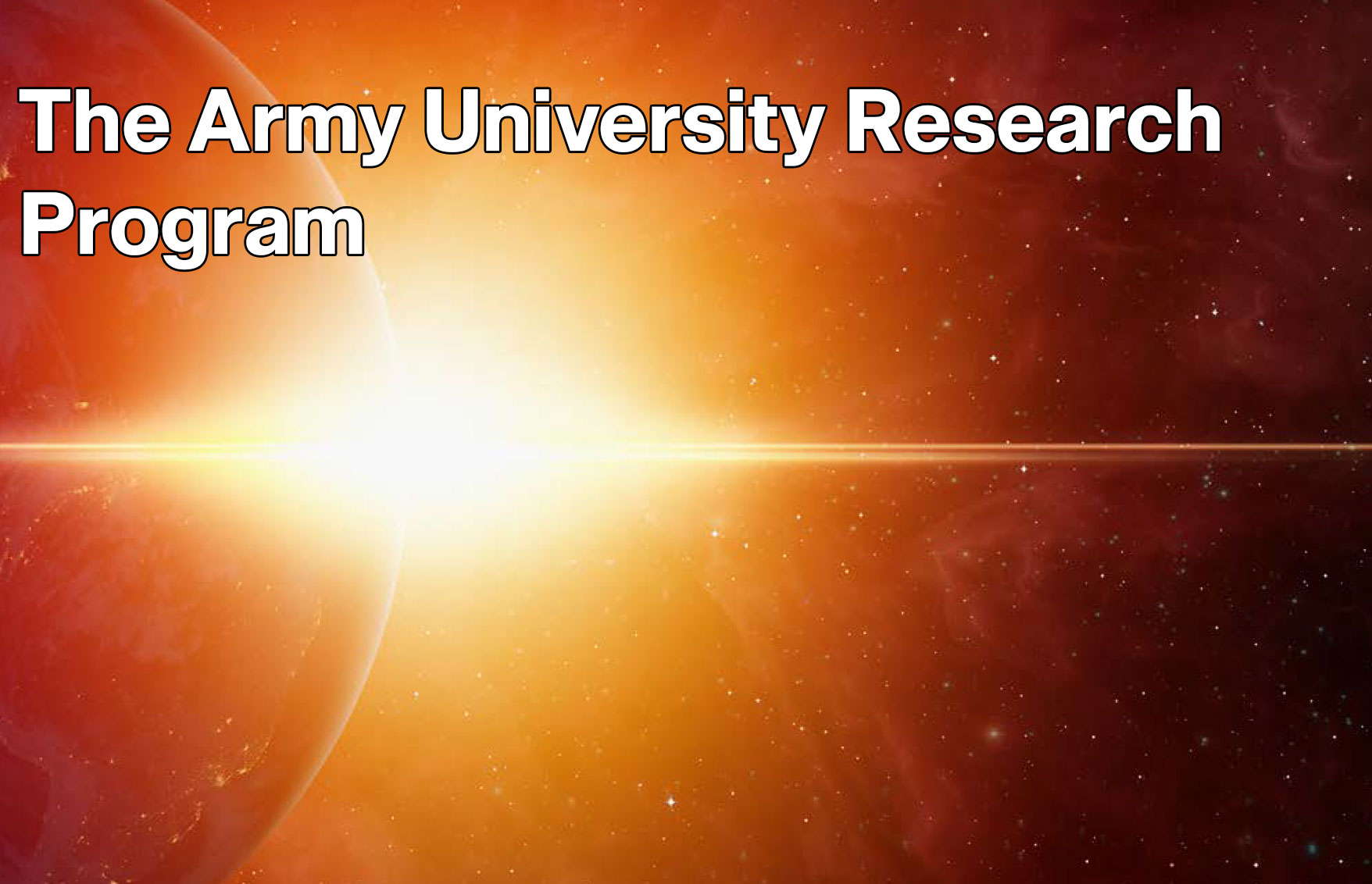 The Army University Research Program