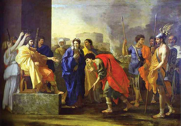 Scipio’s Noble Deed (1640), painting, by Nicholas Poussin. Roman general Publius Cornelius Scipio Africanus conquered the port of Carthage located in what is today southern Spain.