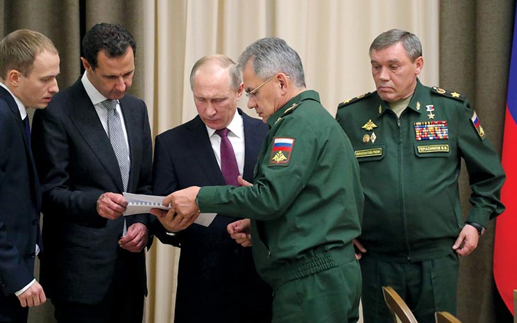 President of the Syrian Arab Republic Bashar Assad, Russian President Vladimir Putin