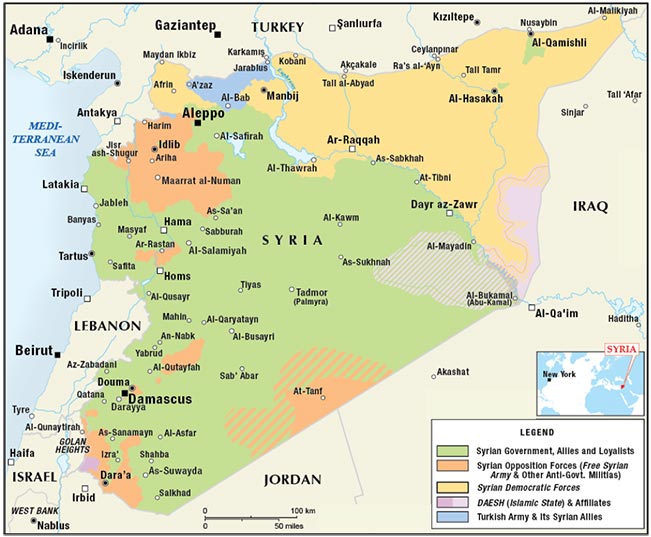 igure 3. Syrian Civil War: Territorial Control Map as of November 2017