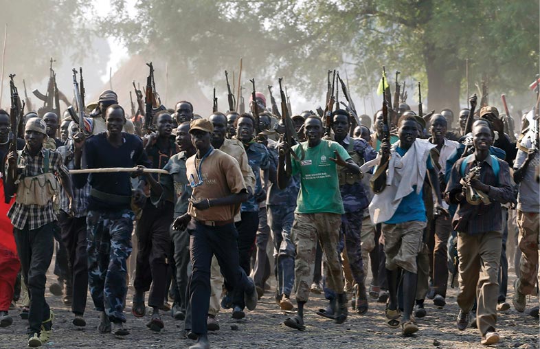 The map depicts the location of the Republic of South Sudan (widely referred to as South Sudan) on the African continent.