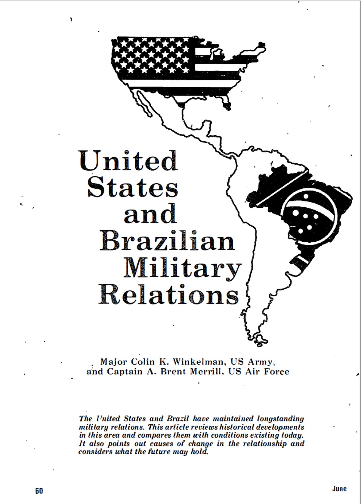United States and Brazilian Military Relations