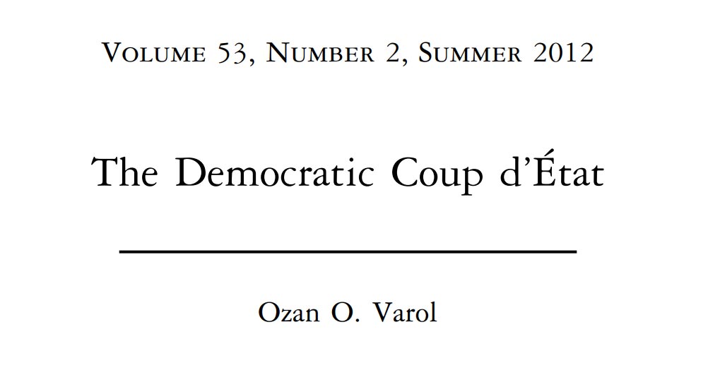 The Democratic Coup d’E´ tat - cover