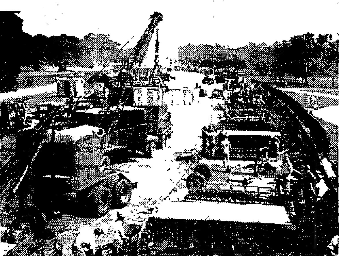U.S. ordnace vehicle assembly line in India, March 1944.-Army Signal Corps photo.