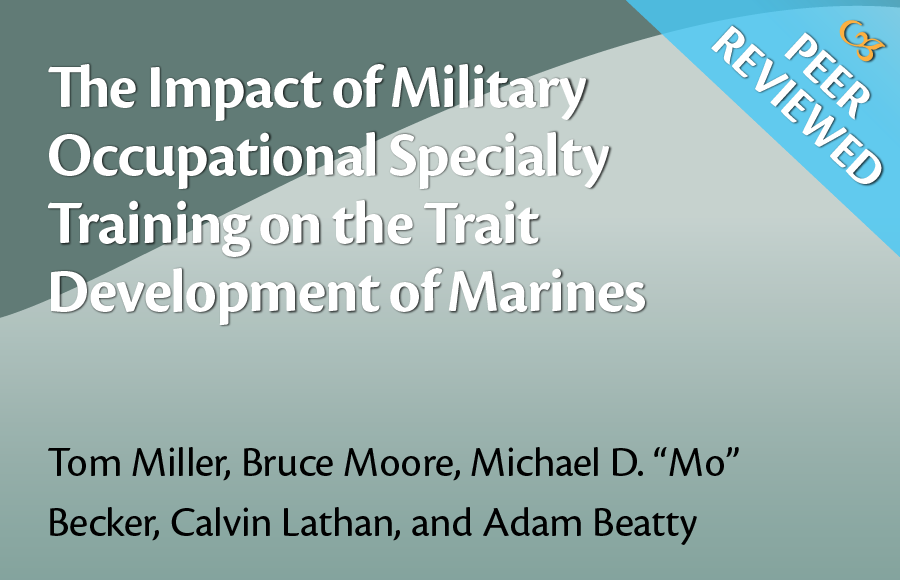 The Impact of Military Occupational Specialty Training on the Trait Development of Marines