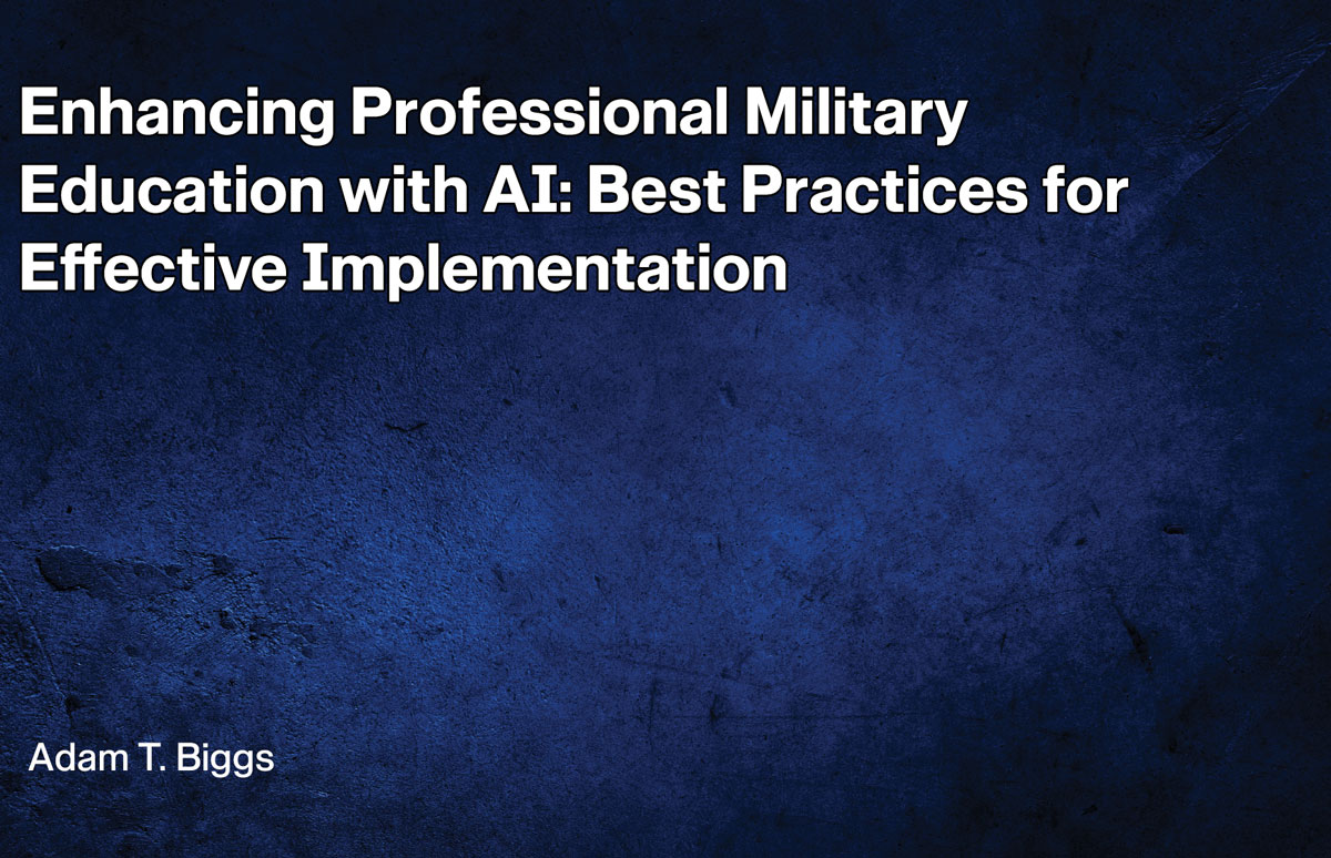 Enhancing Professional Military Education with AI