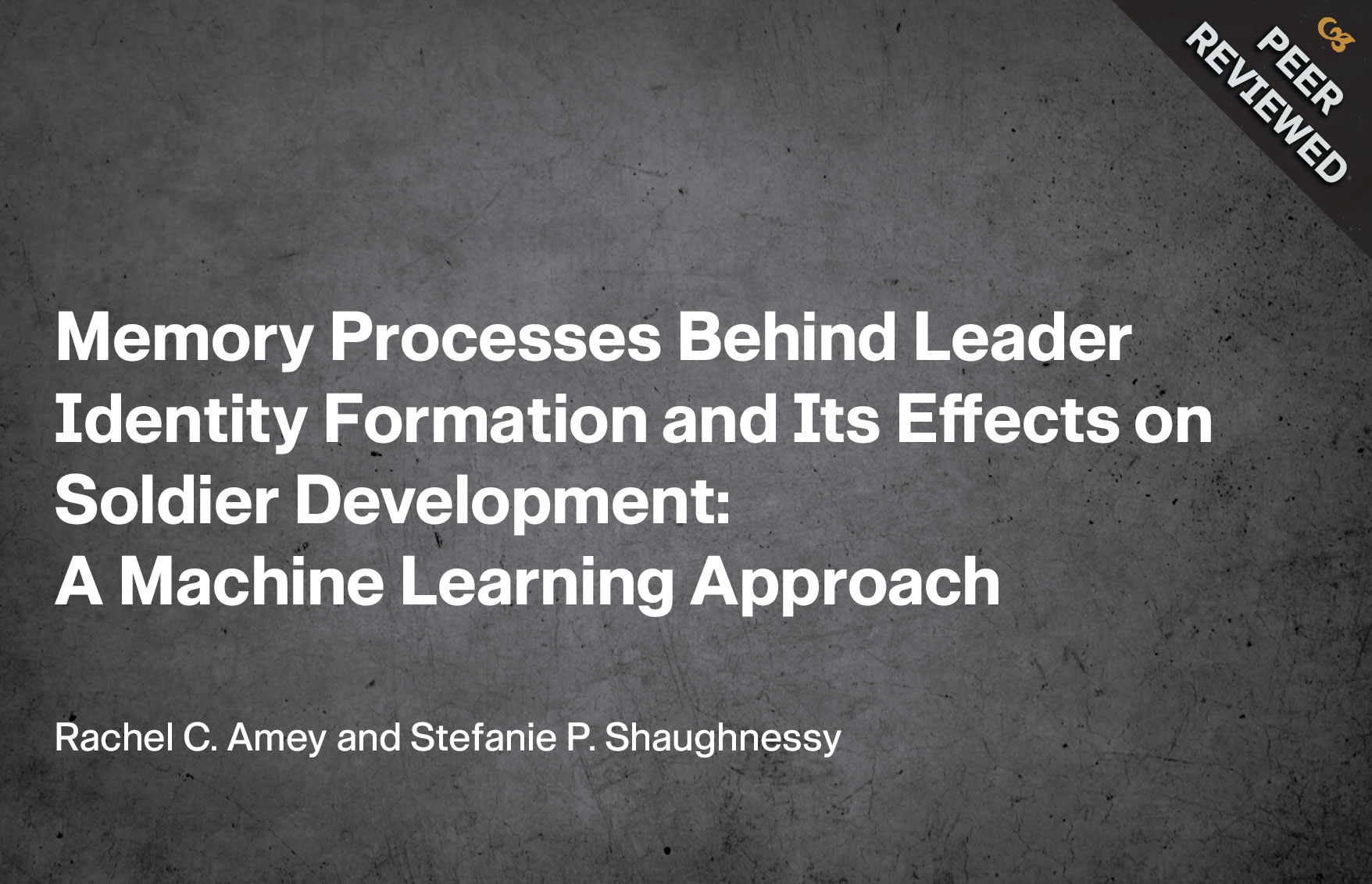 Memory Processes Behind Leader Identity Formation and Its Effects on Soldier Development