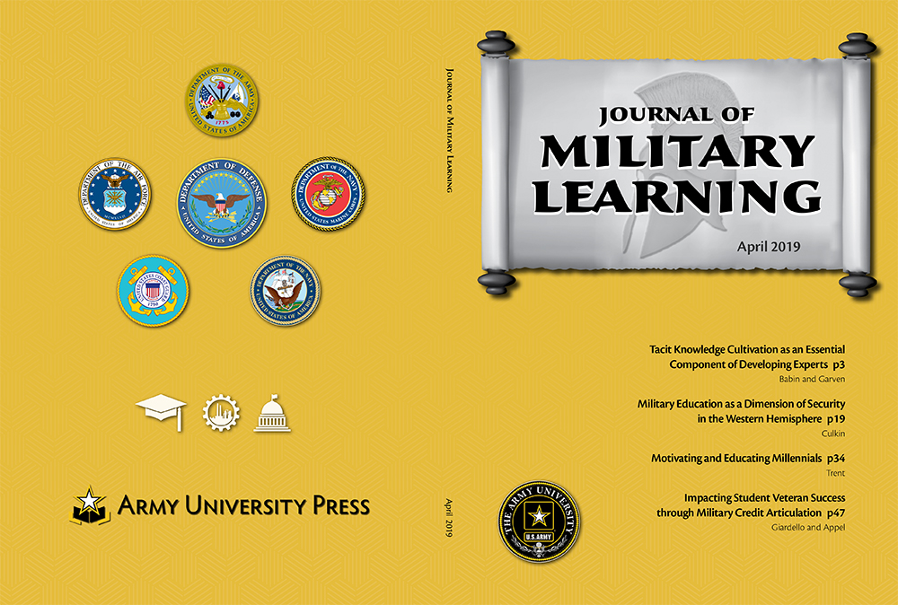 Journal of Military Learning October 2018 Cover