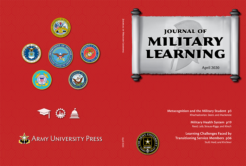 Journal of Military Learning April 2020 Cover