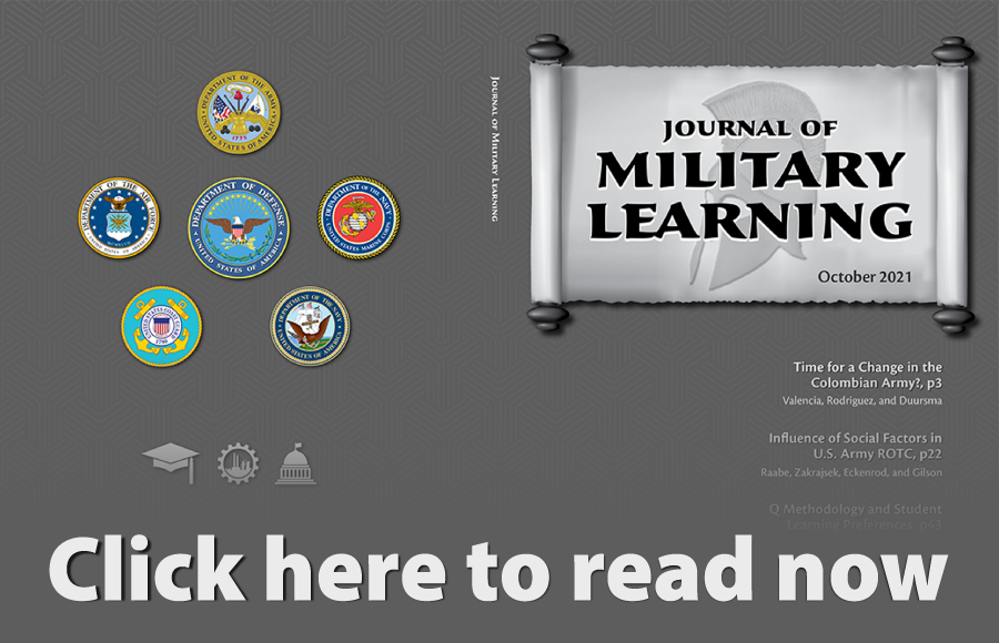 October 2021 Edition of the Journal of Military Learning