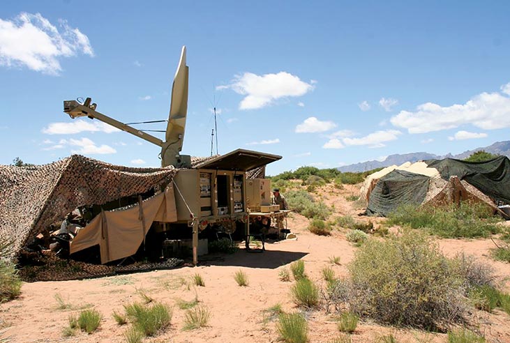 U.S. Army demonstrates a new command post wireless solution that provides Wi-Fi