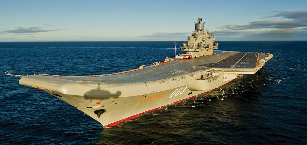 Russia’s only aircraft carrier, Admiral Kuznetsov, 2 August 2012. The mechanically plagued ship is a target ripe for public ridicule, according the author of this article. (Photo courtesy Wikimedia Commons)