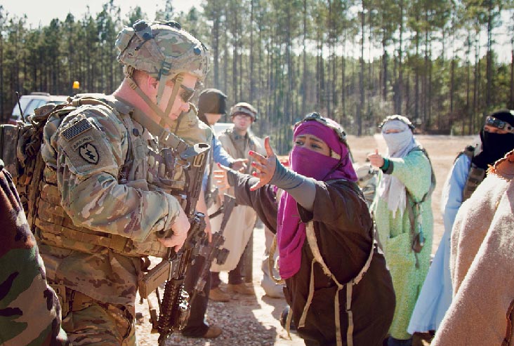 Capt. Christopher Young, a combat advisor team leader for the 2nd Battalion, 1st Security Force Assistance Brigade (SFAB)