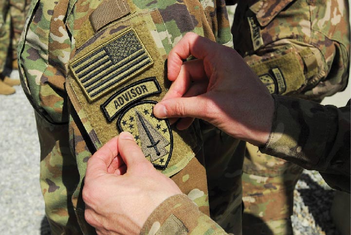 A new one-star command, Security Force Assistance Command (patch shown here), will be stood up on Fort Bragg, North Carolina, to oversee the Army’s security force assistance brigades (SFABs). The Army plans to have six SFABs by 2022.