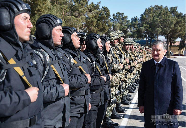 President of the Republic of Uzbekistan and Supreme Commander-in-Chief of the Armed Forces Shavkat M. Mirziyoyev 