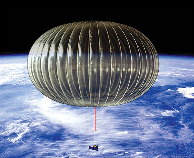 Flying near the edge of space, a NASA Ultra-Long Duration Balloon