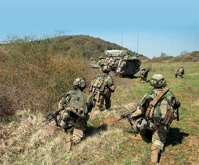 An Infantry Carrier Vehicle Dragoon (ICVD) from Ghost Troop, 2nd Squadron, 2nd Cavalry Regiment