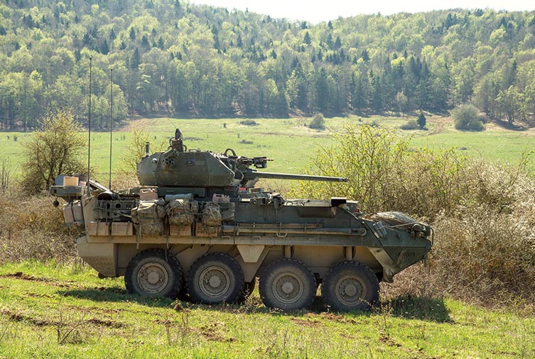 An Infantry Carrier Vehicle Dragoon (ICVD) from Ghost Troop, 2nd Squadron, 2nd Cavalry Regiment.