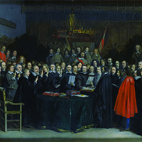 Ratificação da Paz de Westfália, em 1648, em Münster.