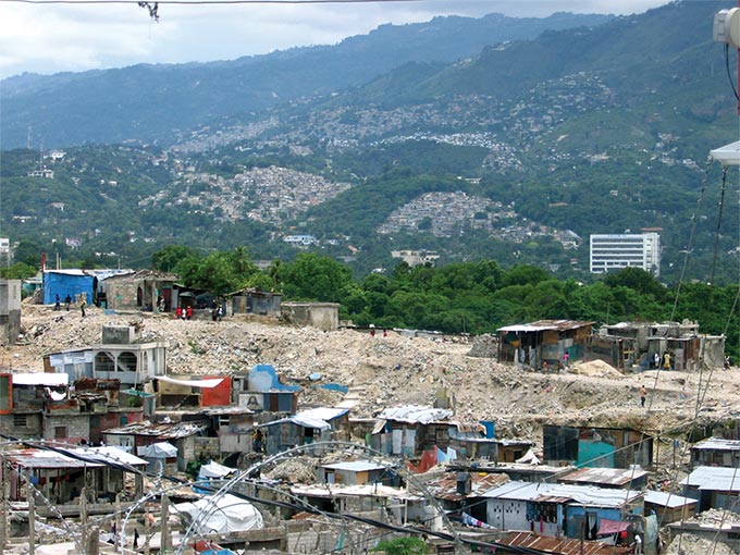 A baixa qualidade de vida da população do bairro haitiano de Bel Air