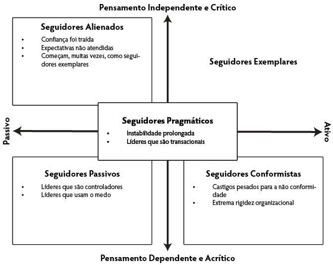 Figura 4 – Causas dos Estilos de Seguir Ineficazes