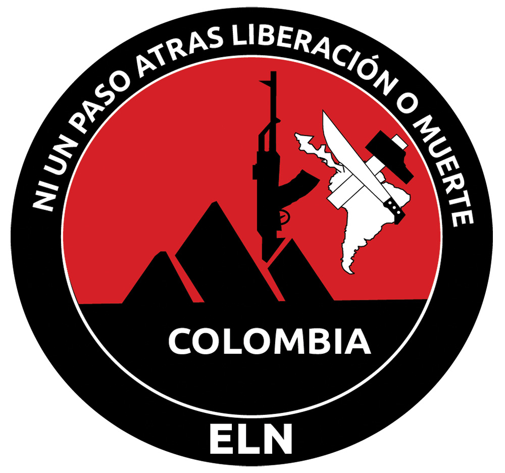 ni un paso atras liberacion o muerte colombia ELN logo