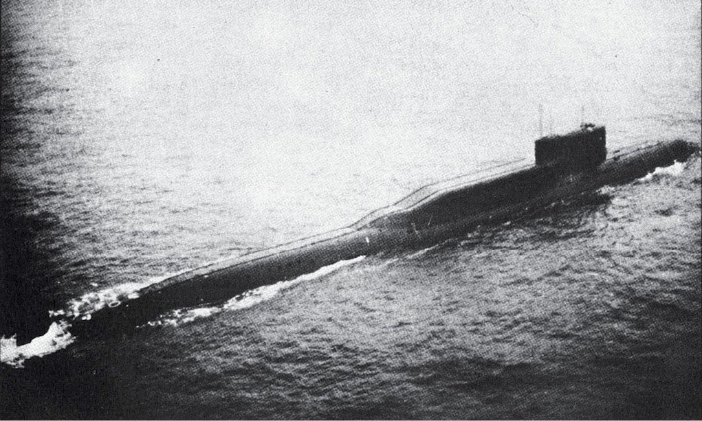 The Delta I-class Soviet submarine