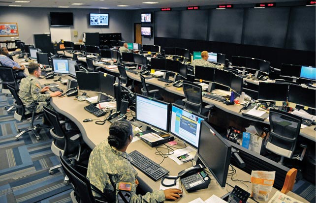 The CMU’s Cyber Operations Center at Fort Gordon is home to signal and military intelligence NCOs who watch for and respond to network attacks from adversaries as varied as nation-states, terrorists and “hacktivists.”