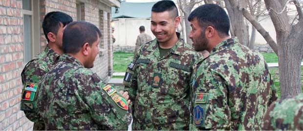 Lessons Learned at USASMA Help Afghan National Army Ground Forces CSM in His Mission with The ANA