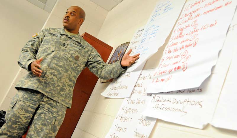 Sgt. 1st Class Charles Daniels, the installation sexual assault response coordinator at Joint Base Lewis-McChord, Wash.