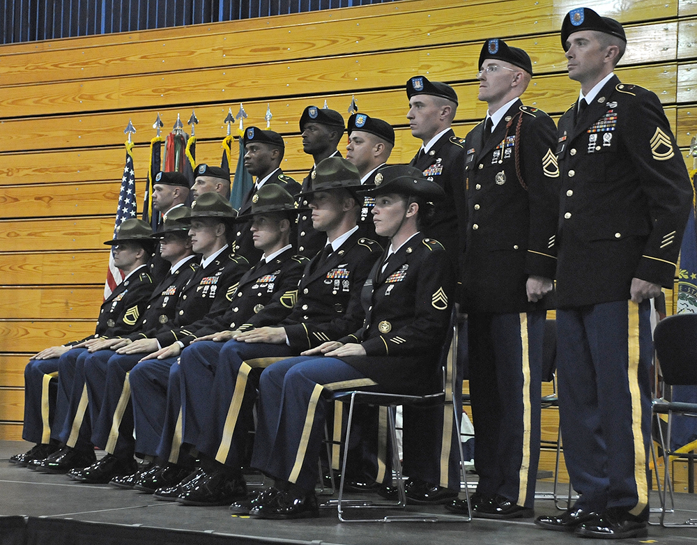The 14 competitors prepare to learn who will be named Drill Sergeant and AIT Platoon Sergeant of the year.