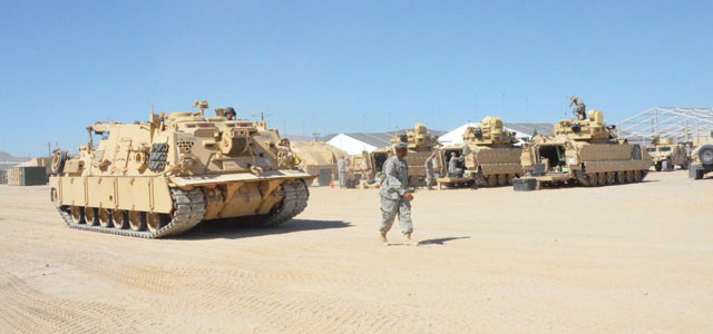 Main image for article NCOs Train Unit Sustainment Battalions up to the Goldminer Standard