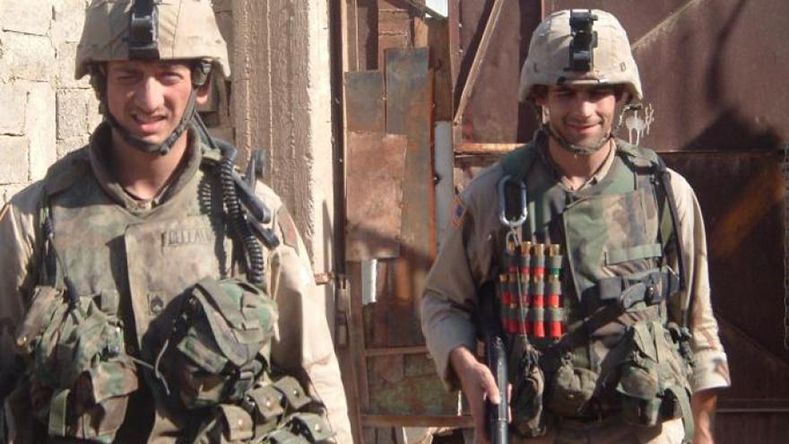 Staff Sgt. David Bellavia (left) in Iraq. (Photo courtesy of David Bellavia)
