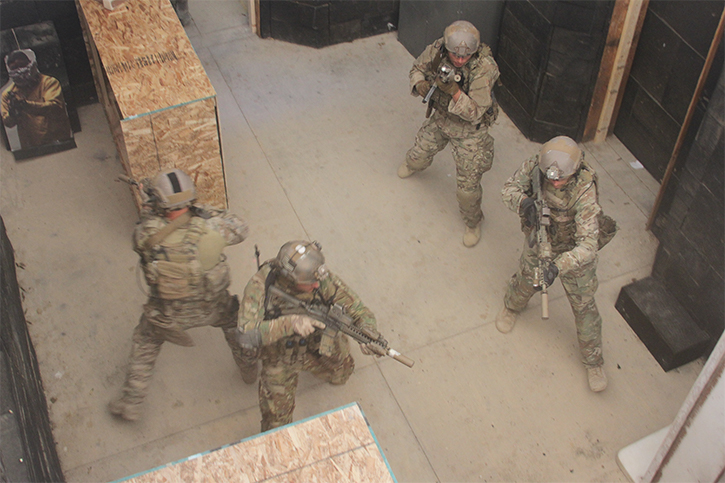 U.s. Army Soldiers from 10th Special Forces Group conduct urban training