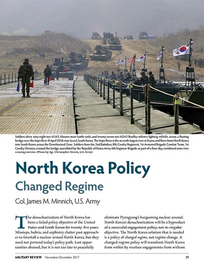 North Korea Policy Changed Regime