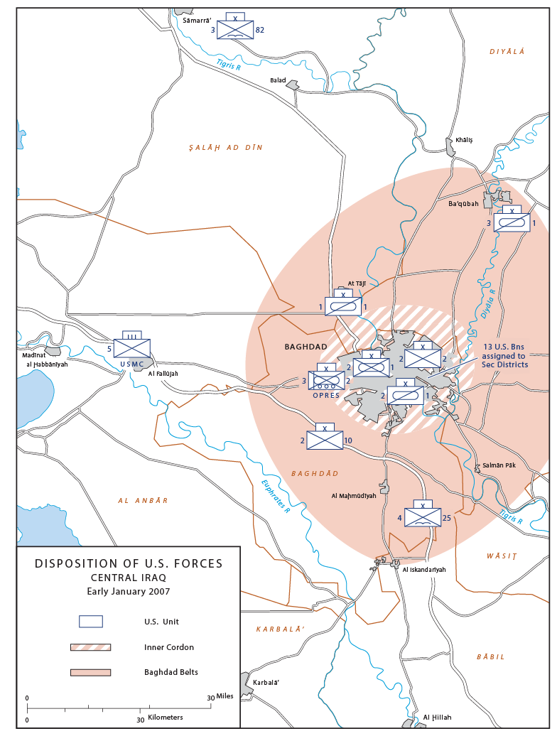 Figure 3: Disposition of U.S. Forces Central Iraq