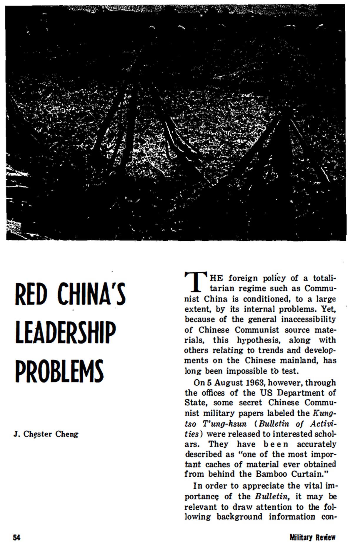 Red China's Leadership Problems