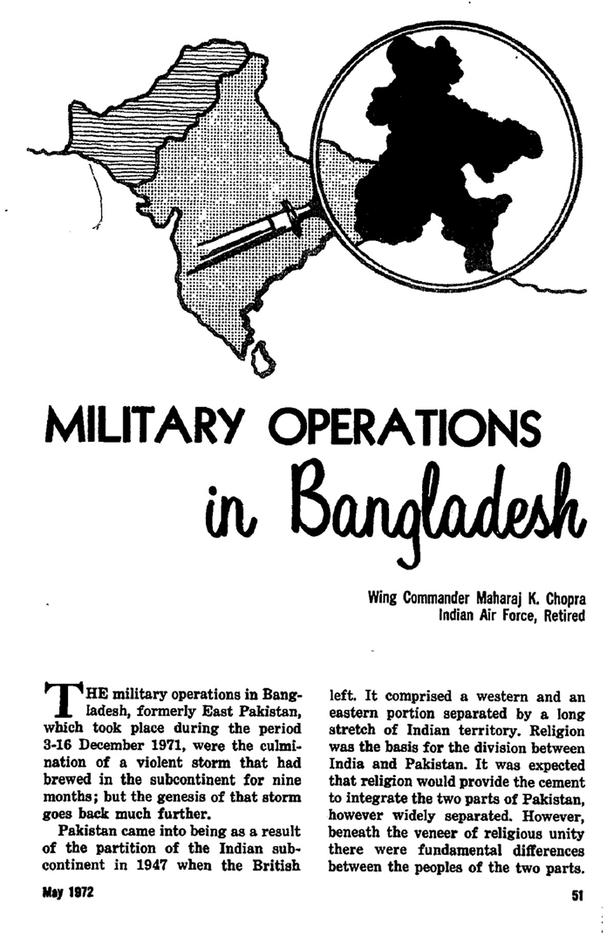 Military Operations in Bangladesh