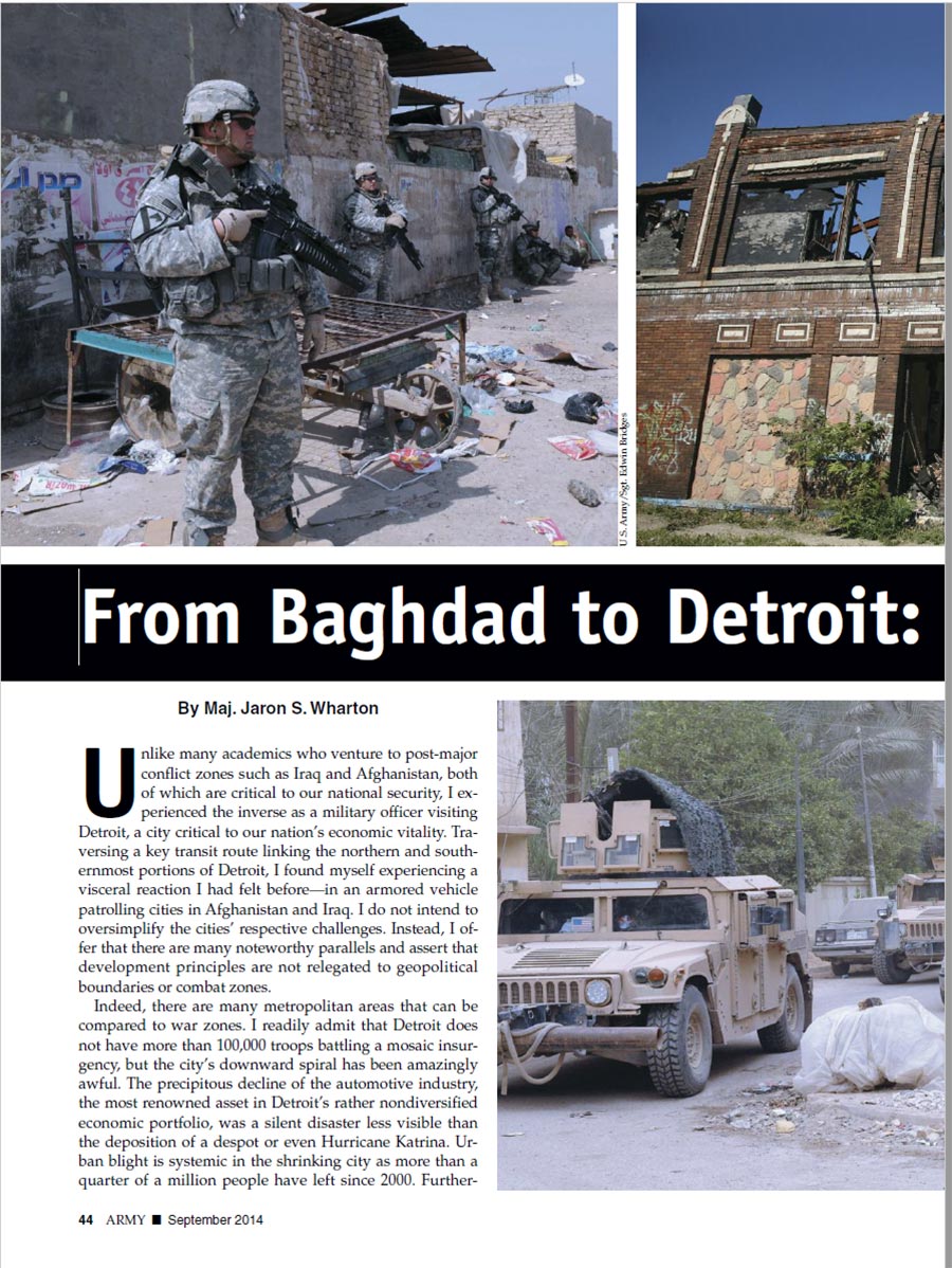 From Baghdad to Detroit: Are We So Different?