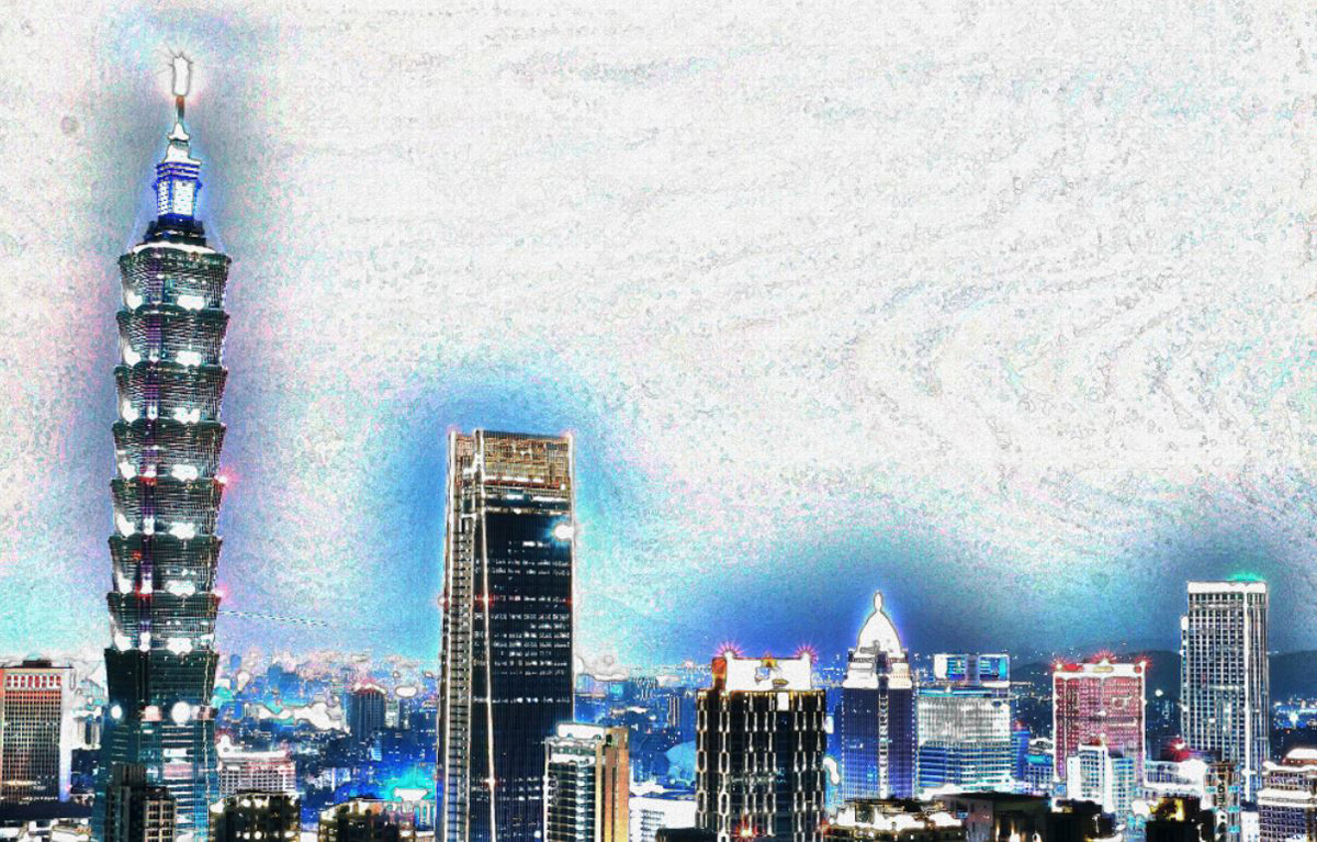 modified photo of a city