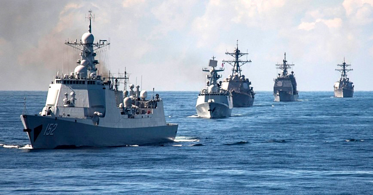 Ships at sea