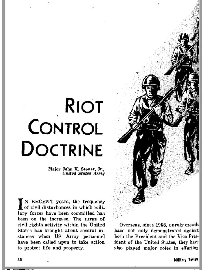 Riot Control Doctrine