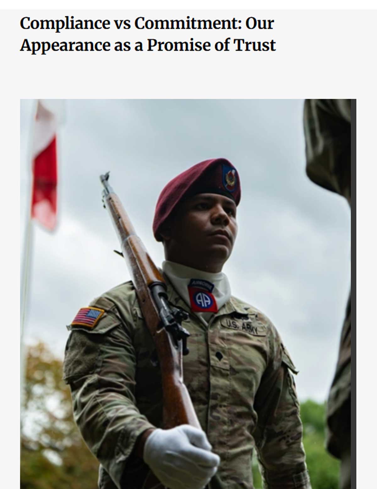 Read the article 'Compliance vs Commitment: Our Appearance as a Promise of Trust'