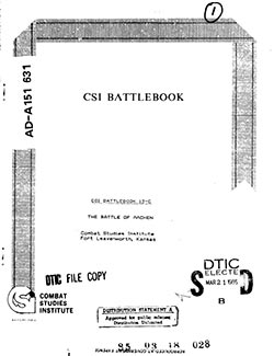 CSI Battlebook - The Battle of Aachen