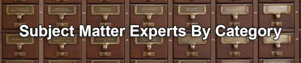 Subject Matter Experts