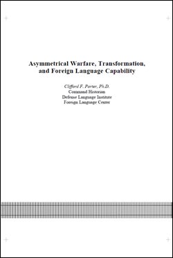 Asymmetrical Warfare, Transformation, and Foreign Language Capability