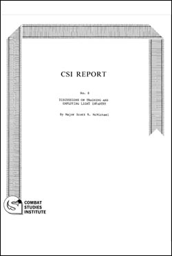 CSI Report No. 8: Discussions on Training and Employing Light Infantry