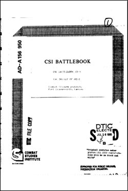Battle of Metz, CSI Battlebook 13-A